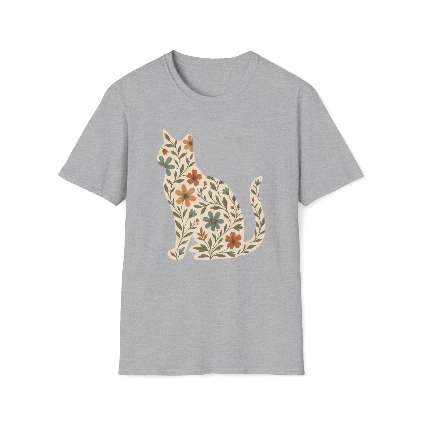 Floral Cat T-Shirt