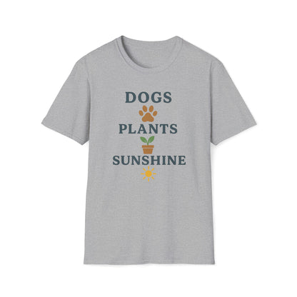 Dogs Plants Sunshine T-Shirt