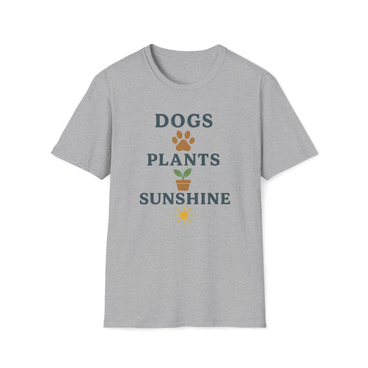 Dogs Plants Sunshine T-Shirt