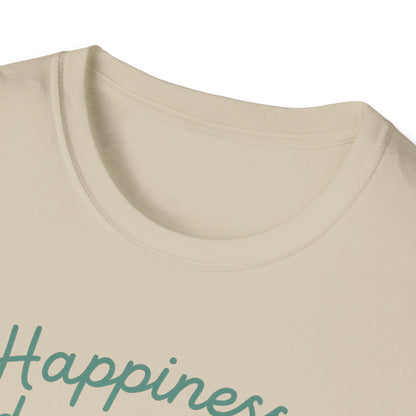 Happiness Dog Flowers P T-Shirt