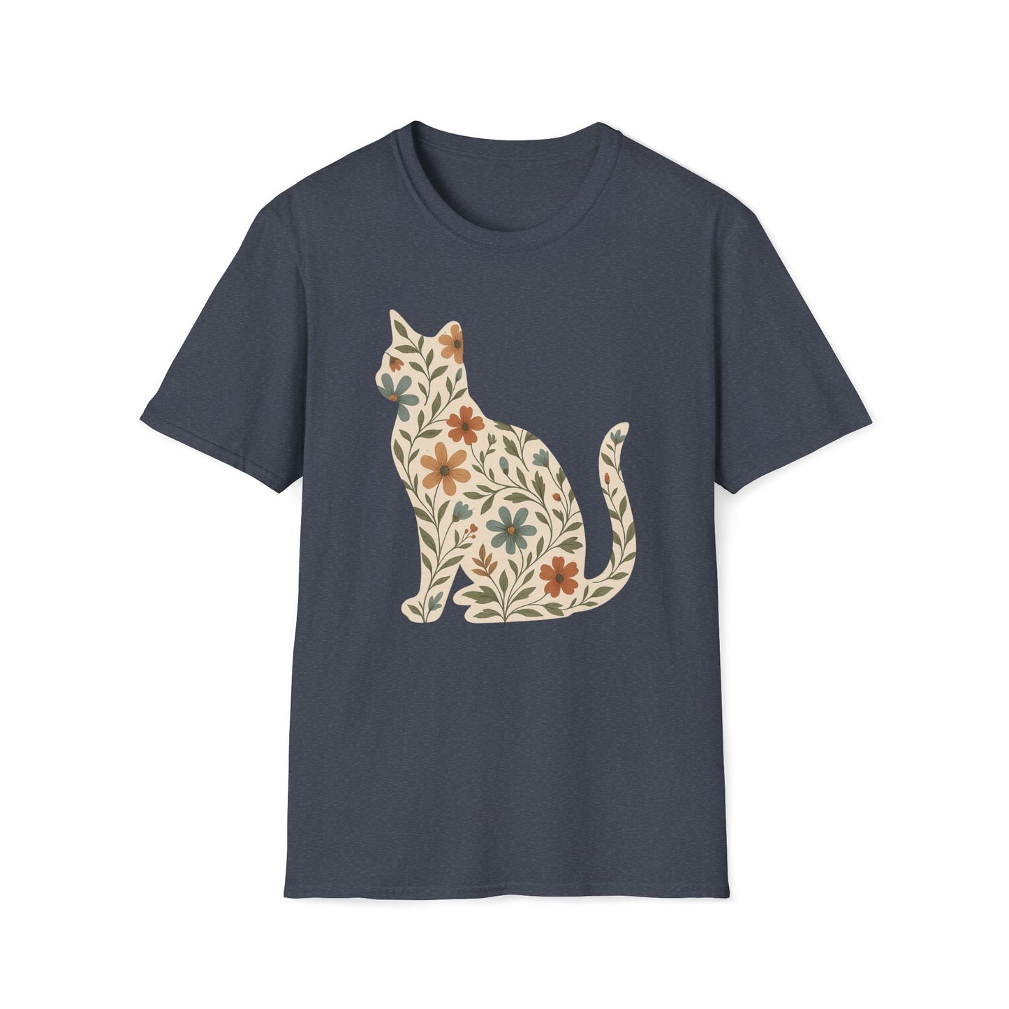 Floral Cat T-Shirt
