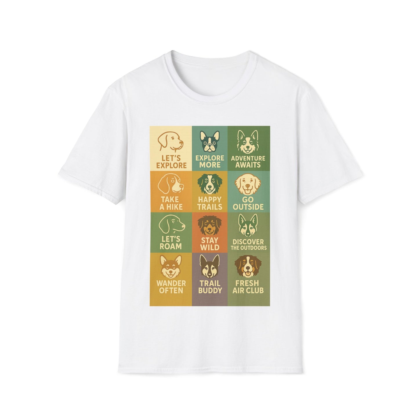 Adventure Grid Dogs T-Shirt