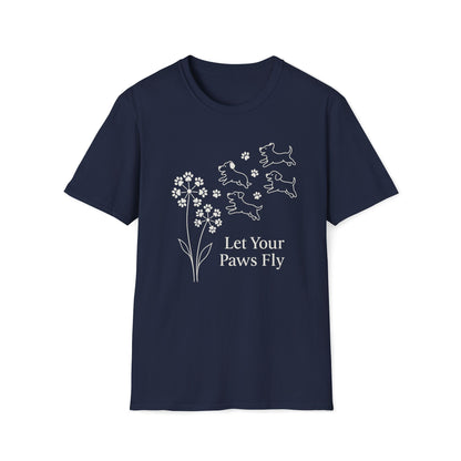 Paws Fly Floral W T-Shirt