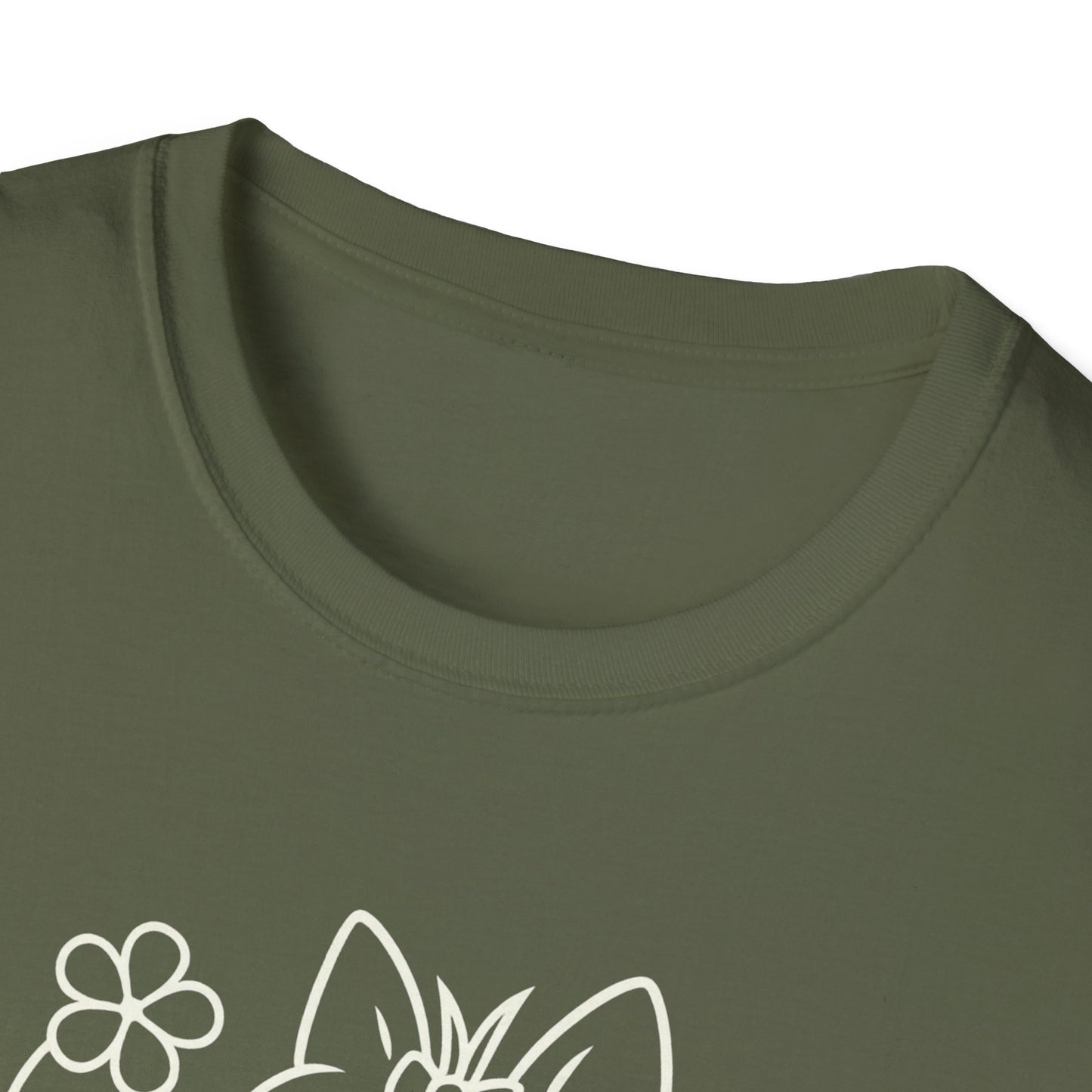 Floral heart Yorkie W T-Shirt
