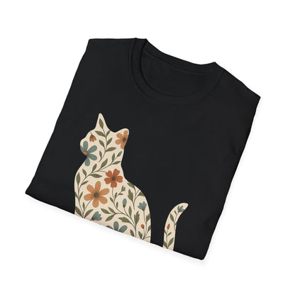 Floral Cat T-Shirt
