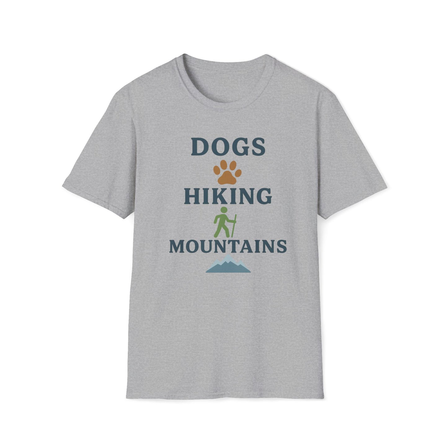 Dogs Hiking Mountains T-Shirt