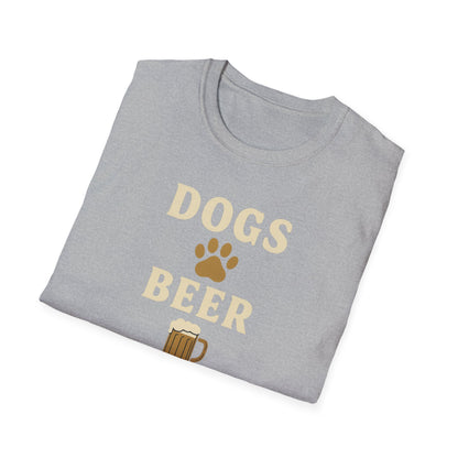 Dogs Beer Football T-Shirt