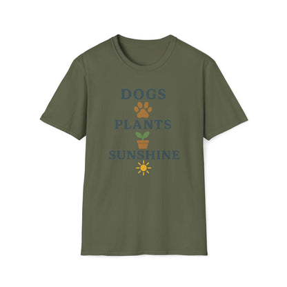 Dogs Plants Sunshine T-Shirt