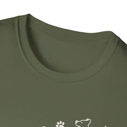 Paws Fly Floral W T-Shirt