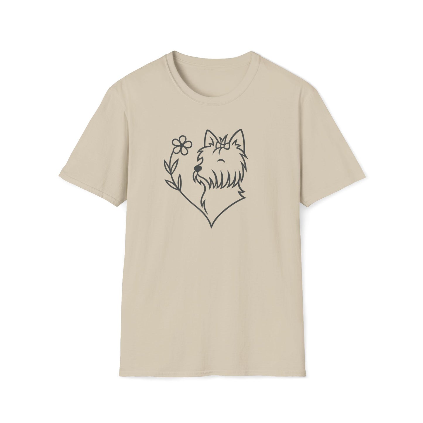 Floral Heart Yorkie B T-Shirt