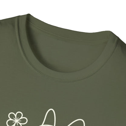 Floral Heart Frenchie W T-Shirt